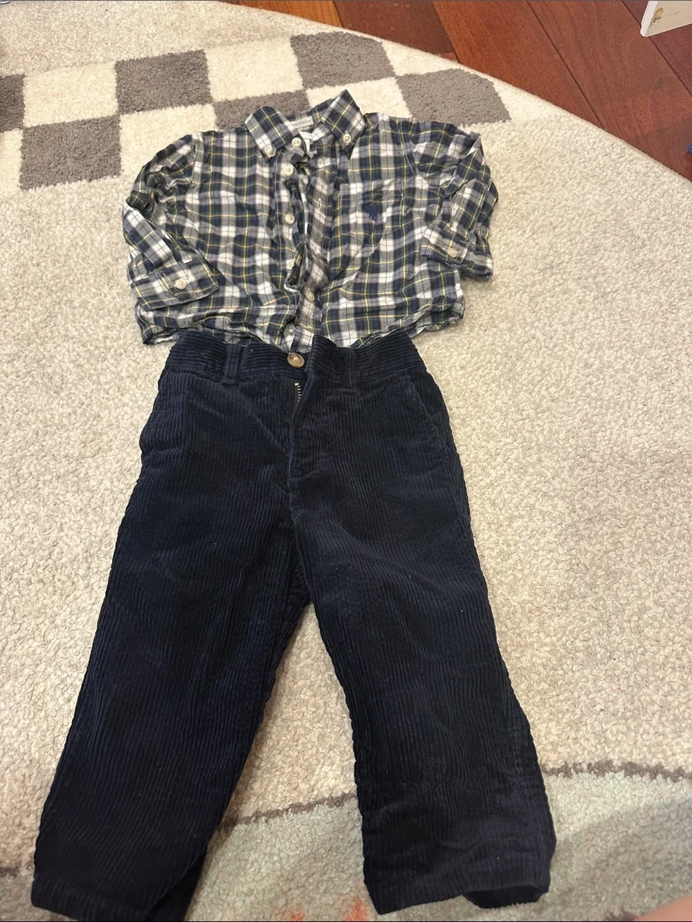 Baby boys dress shirt and pants set